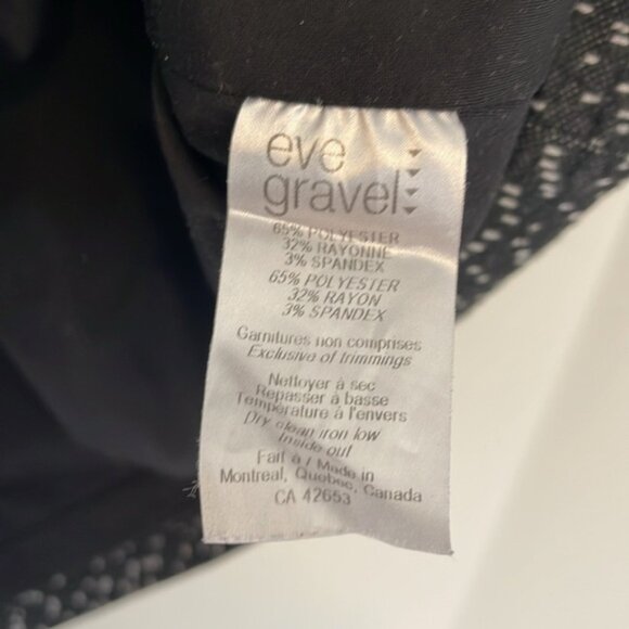 Eve Gravel Dress Black and White Size Medium - Picture 6 of 6